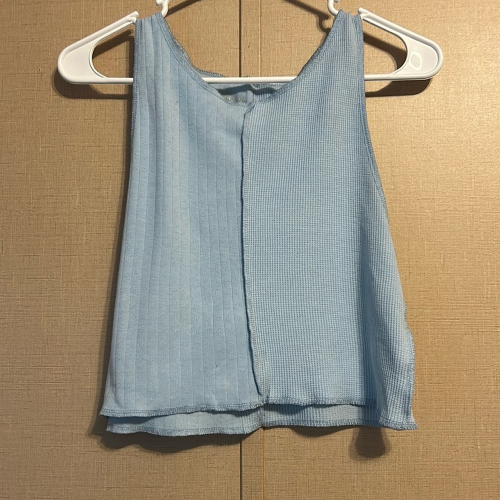 American Eagle Blue Crop Top